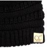 imageCC Hatsandscarf Kids Beanie Ages 25 Warm Chunky Thick Stretchy Knit Slouch Beanie Skull Hats YJ847KIDSBlack