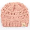 imageCC Hatsandscarf Kids Beanie Ages 25 Warm Chunky Thick Stretchy Knit Slouch Beanie Skull Hats YJ847KIDSIndi Pink