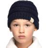 imageCC Hatsandscarf Kids Beanie Ages 25 Warm Chunky Thick Stretchy Knit Slouch Beanie Skull Hats YJ847KIDSNavy Amz