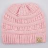 imageCC Hatsandscarf Kids Beanie Ages 25 Warm Chunky Thick Stretchy Knit Slouch Beanie Skull Hats YJ847KIDSPale Pink