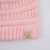 imageCC Hatsandscarf Kids Beanie Ages 25 Warm Chunky Thick Stretchy Knit Slouch Beanie Skull Hats YJ847KIDSPale Pink