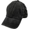 imageCC Kids 25 Ponytail Messy Buns Ponycaps Baseball Visor Cap HatBlack