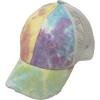 imageCC Kids 25 Ponytail Messy Buns Ponycaps Baseball Visor Cap HatCriss Cross Distressed Tie Dye Cotton Candy
