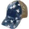 imageCC Kids 25 Ponytail Messy Buns Ponycaps Baseball Visor Cap HatCriss Cross Tie Dye Usa Stars Navy