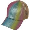 imageCC Kids 25 Ponytail Messy Buns Ponycaps Baseball Visor Cap HatOmbre pink