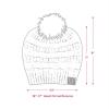 imageCC Kids Beanie Ages 25 Warm Chunky Stretchy Knit Slouch Beanie Skull Kids Hat with Pom4 Tone  Hot Pink Mix