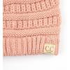 imageCC Kids Beanie Ages 25 Warm Chunky Stretchy Knit Slouch Beanie Skull Kids Hat with PomIndi Pink