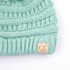 imageCC Kids Beanie Ages 25 Warm Chunky Stretchy Knit Slouch Beanie Skull Kids Hat with PomMint