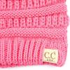 imageCC Kids Beanie Ages 25 Warm Chunky Stretchy Knit Slouch Beanie Skull Kids Hat with PomNew Candy Pink