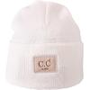 imageCC Kids Childrens Winter Knit Plain Cuff Skull Cap Beanie HatIvory