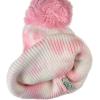 imageCC Kids Childrens Winter Thick Knit Tie Dye Pom Cuff BeanieBaby PinkWhite