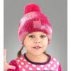 imageCC Kids Childrens Winter Thick Knit Tie Dye Pom Cuff BeanieBaby PinkWhite
