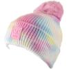 imageCC Kids Childrens Winter Thick Knit Tie Dye Pom Cuff BeanieCotton Candy