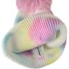 imageCC Kids Childrens Winter Thick Knit Tie Dye Pom Cuff BeanieCotton Candy