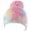 imageCC Kids Childrens Winter Thick Knit Tie Dye Pom Cuff BeanieCotton Candy