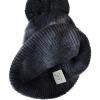 imageCC Kids Childrens Winter Thick Knit Tie Dye Pom Cuff BeanieDark GrayLight Gray