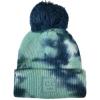 imageCC Kids Childrens Winter Thick Knit Tie Dye Pom Cuff BeanieDeep TealSeagreen