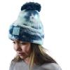 imageCC Kids Childrens Winter Thick Knit Tie Dye Pom Cuff BeanieDeep TealSeagreen