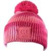 imageCC Kids Childrens Winter Thick Knit Tie Dye Pom Cuff BeanieFuchsiaPink