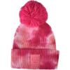 imageCC Kids Childrens Winter Thick Knit Tie Dye Pom Cuff BeanieFuchsiaPink