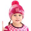 imageCC Kids Childrens Winter Thick Knit Tie Dye Pom Cuff BeanieGrayYellow