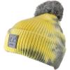 imageCC Kids Childrens Winter Thick Knit Tie Dye Pom Cuff BeanieGrayYellow