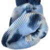 imageCC Kids Childrens Winter Thick Knit Tie Dye Pom Cuff BeanieNavyPale Blue