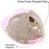 imageCC Kids CrissCross Elastic Band Ponytail Caps Messy Buns Trucker Plain Baseball Cap KIDSBT780Baby Pink