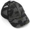 imageCC Kids CrissCross Elastic Band Ponytail Caps Messy Buns Trucker Plain Baseball Cap KIDSBT780Camoblack