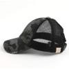 imageCC Kids CrissCross Elastic Band Ponytail Caps Messy Buns Trucker Plain Baseball Cap KIDSBT780Camoblack