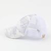 imageCC Kids CrissCross Elastic Band Ponytail Caps Messy Buns Trucker Plain Baseball Cap KIDSBT780Camowhite