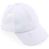 imageCC Kids CrissCross Elastic Band Ponytail Caps Messy Buns Trucker Plain Baseball Cap KIDSBT780White