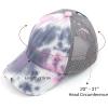 imageCC Kids CrissCross Elastic Band Ponytail Caps Messy Buns Trucker Plain Baseball Cap KIDSBT791Grey