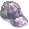 imageCC Kids CrissCross Elastic Band Ponytail Caps Messy Buns Trucker Plain Baseball Cap KIDSBT791Grey