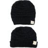 imageCC Kids Cute Warm and Comfy Childrens Knit Ski Beanie HatBlack