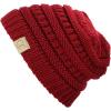 imageCC Kids Cute Warm and Comfy Childrens Knit Ski Beanie HatRed