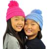 imageCC Kids Cute Warm and Comfy Pom Pom Childrens Knit Ski Beanie HatBlack