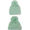 imageCC Kids Cute Warm and Comfy Pom Pom Childrens Knit Ski Beanie HatMint