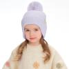 imageCC Kids Ear Flap Fur Pom Beanie for Boys Girls  Comfortable Soft Warm Children Youth Knit Skully Hat with Faux Fur PomLavender
