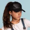 imageCC Kids Ponytail Caps Messy Buns Trucker Plain Baseball Cap BT6KIDSBlaxk
