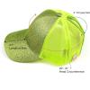 imageCC Kids Ponytail Caps Messy Buns Trucker Plain Baseball Cap BT6KIDSLime