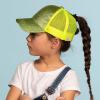 imageCC Kids Ponytail Caps Messy Buns Trucker Plain Baseball Cap BT6KIDSLime
