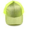 imageCC Kids Ponytail Caps Messy Buns Trucker Plain Baseball Cap BT6KIDSLime