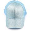 imageCC Kids Ponytail Caps Messy Buns Trucker Plain Baseball Cap BT6KIDSLt Blue