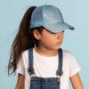 imageCC Kids Ponytail Caps Messy Buns Trucker Plain Baseball Cap BT6KIDSLt Blue