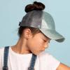 imageCC Kids Ponytail Caps Messy Buns Trucker Plain Baseball Cap BT6KIDSMint