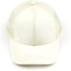 imageCC Kids Ponytail Caps Messy Buns Trucker Plain Baseball Cap BT6KIDSWhite