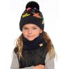 imageCC Kids Sequin Fur Pom Beanie for Boys Girls  Comfortable Soft Warm Children Youth Knit Skully Hat with Faux Fur PomMulti Star 1