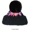 imageCC Kids Sequin Fur Pom Beanie for Boys Girls  Comfortable Soft Warm Children Youth Knit Skully Hat with Faux Fur PomMulti Star 1