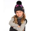 imageCC Kids Sequin Fur Pom Beanie for Boys Girls  Comfortable Soft Warm Children Youth Knit Skully Hat with Faux Fur PomMulti Star 2